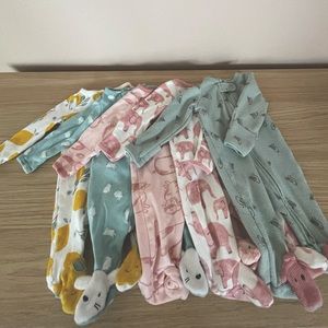 Newborn Lot Carters Footie Pajamas